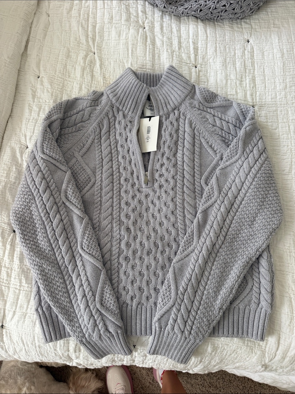 Aritzia Quarterzip Sweater